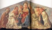 Fra Filippo Lippi Madonna of Humility with Angels and Carmelite Saints Sweden oil painting artist